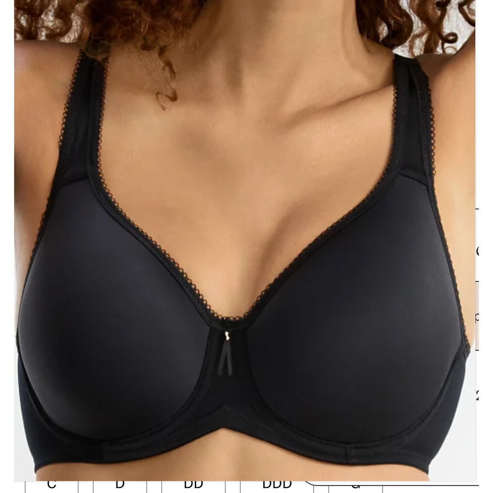 WACOAL 40DD Basic Beauty Spacer T-Shirt Bra | Black | 853192 NEW